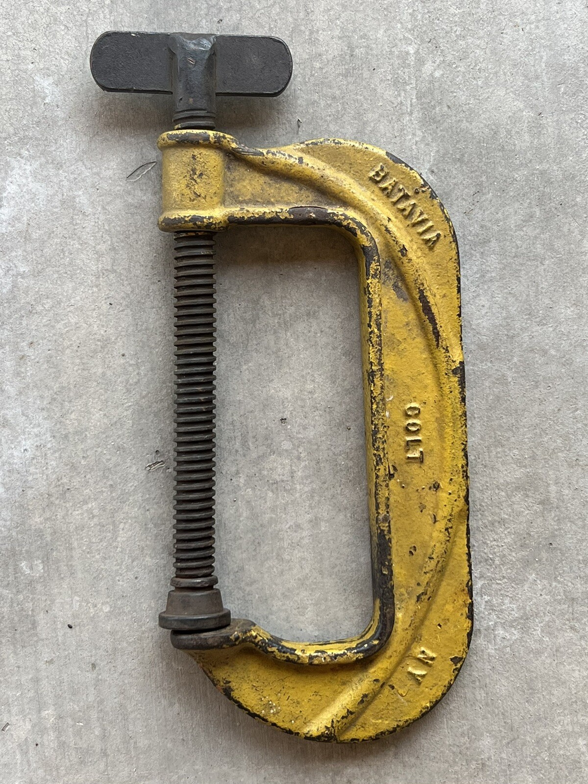 BATAVIA COLT C CLAMP N.Y. ( Yellow ) 6” Opening ( 12” total length ) Read Desc.