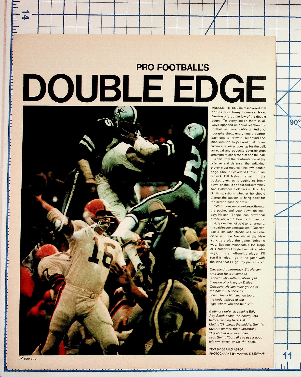 1969 LOOK Magazine Football Article NFL AFL Forecast Vintage Ephemera 1969 LOOK Magazine Football Article NFL AFL Forecast Vintage Ephemera