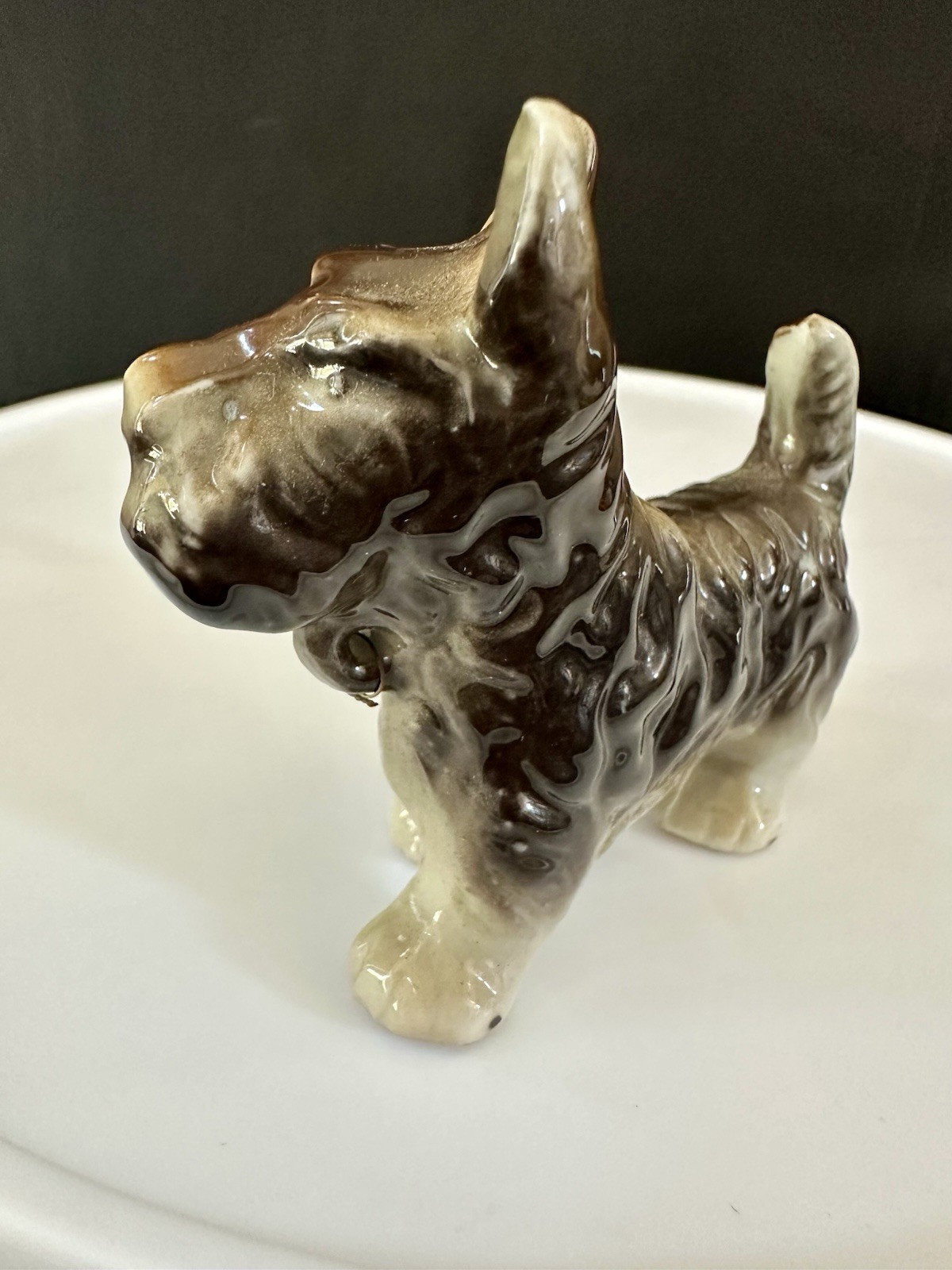 Dog Figurine Porcelain Scotty Dog Terrier made in Japan
