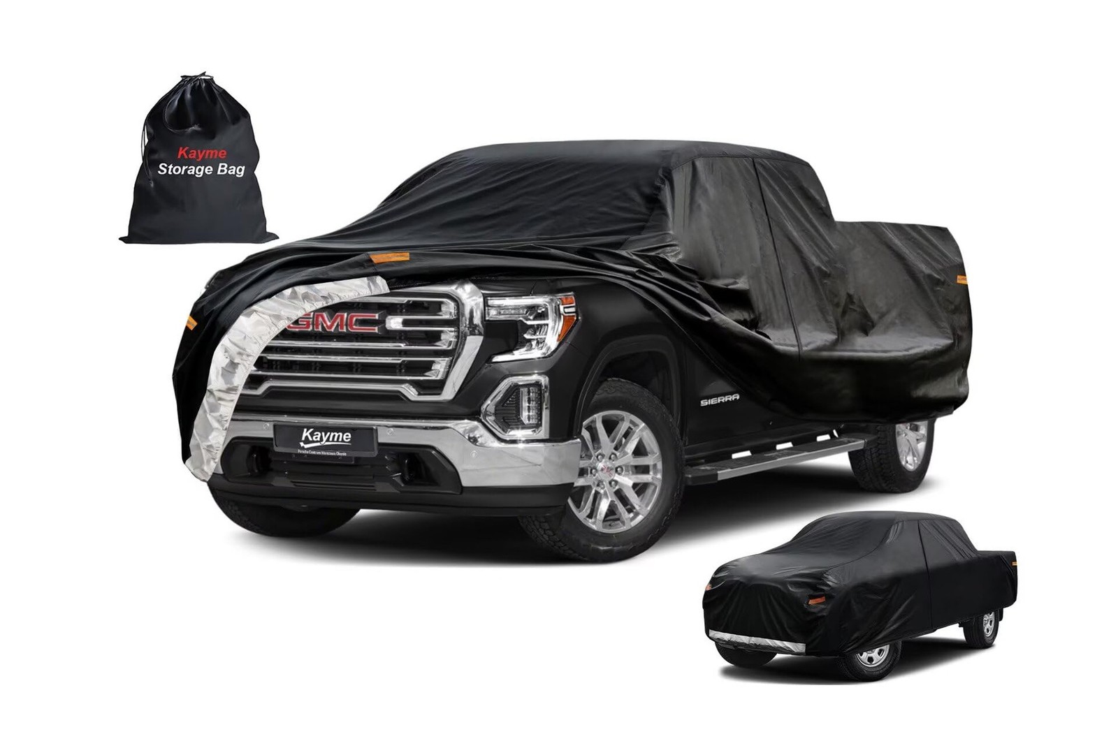 Kayme Heavy Duty Truck Cover for GMC Sierra(2002-2025) PE-Black