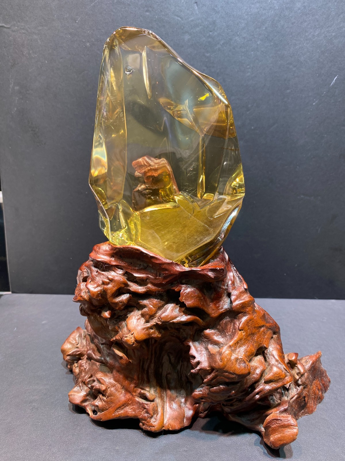 4.04LB TOP RARE Natural Citrine Quartz Crystal Mineral specimens reiki Decor+ST