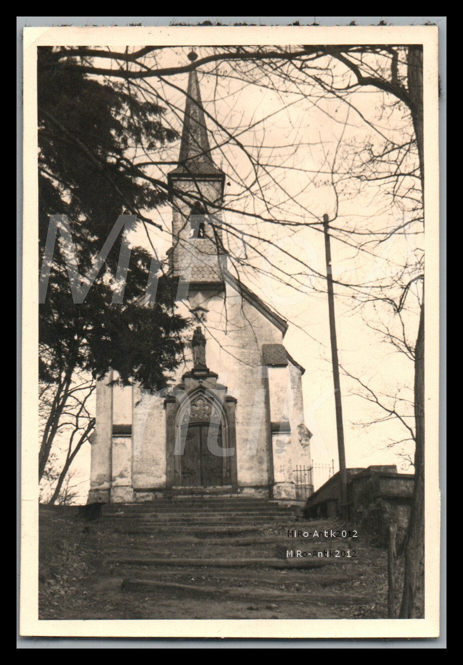 Photo, 2nd/Eisb.Pi.Ausb.Btl.5 HptFw., chapel on the Moselle near Trier?, 1940...