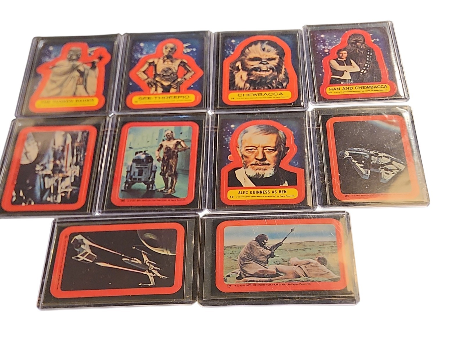  Star Wars 1977 Sticker Cards Lot 