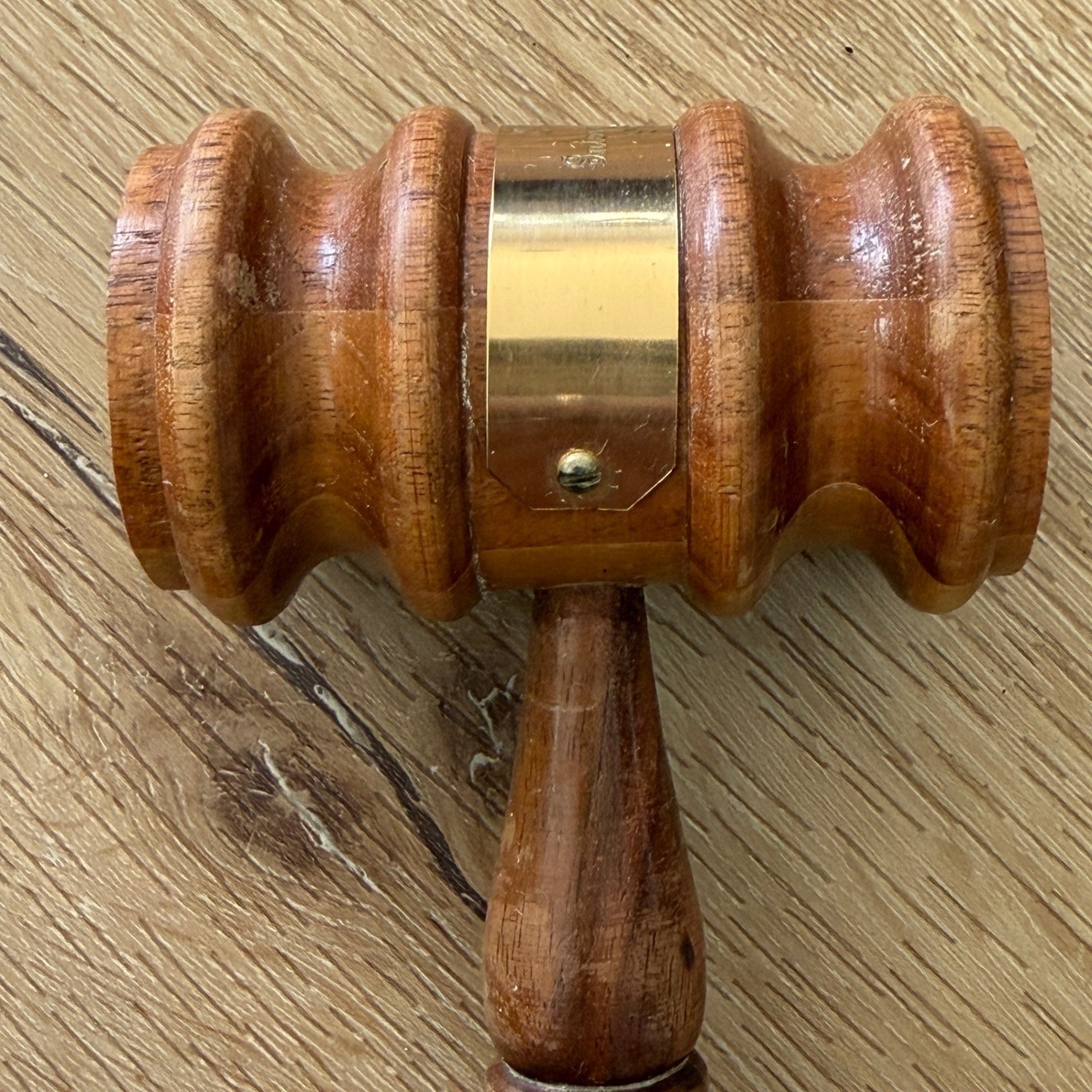 Vintage Engraved Wood Gavel Brass Band ESS Interp of Drama 1967-68 Collectible Vintage Engraved Wood Gavel Brass Band ESS Interp of Drama 1967-68 Collectible