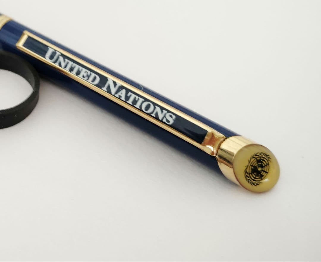 United Nations United Nations ballpoint pen navy gold #038aa2