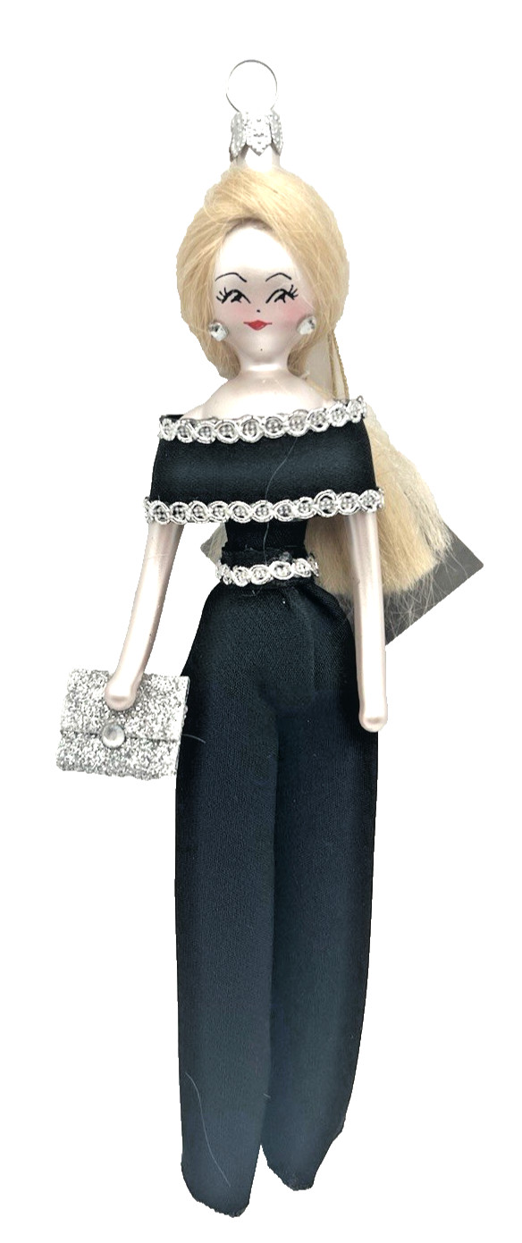 Soffieria De Carlini  Delaney in Black Suit Christmas Ornament Italy New Box