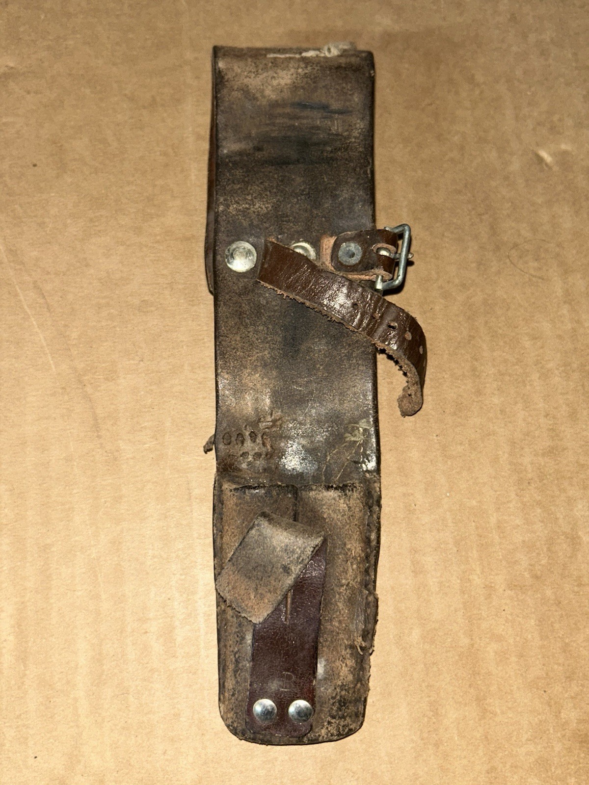 Vintage Swedish Bayonet Frog M1896 Mauser Brown Leather Wide Belt Variant Vintage Swedish Bayonet Frog M1896 Mauser Brown Leather Wide Belt Variant