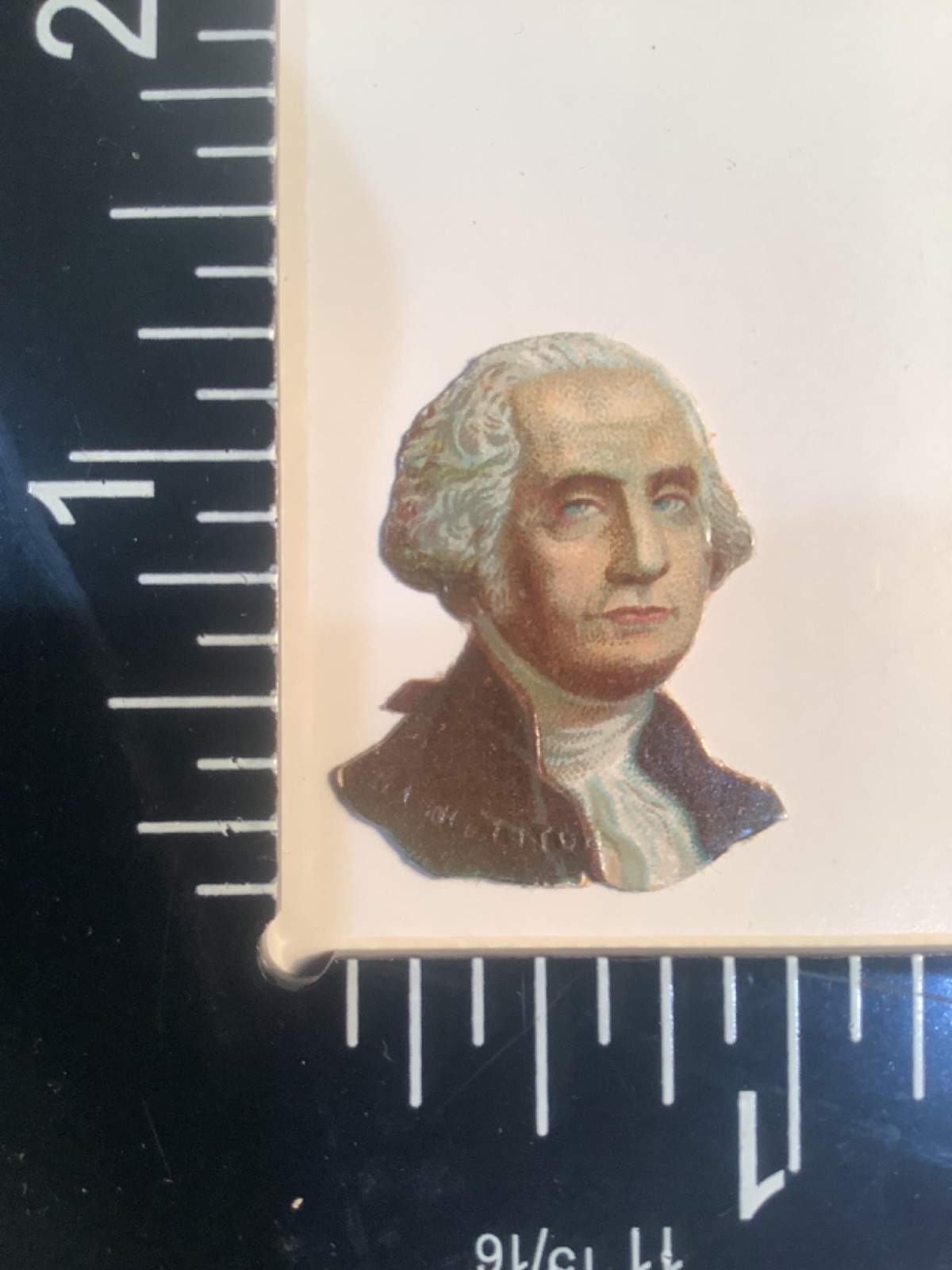Vintage 1880’s (Small) Victorian Die Cut Scrap President George Washington Gd