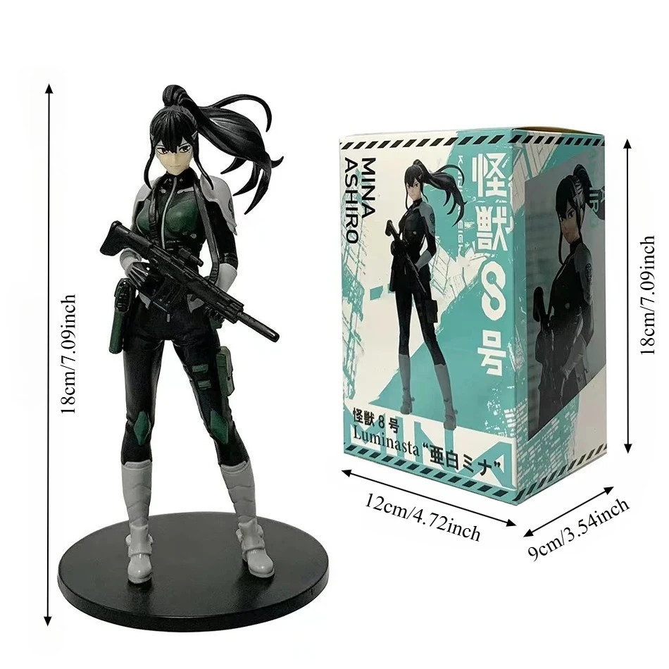 21cm Kaiju No. 8 Kafka Hibino Monster Form Anime Figure Standing New Statue