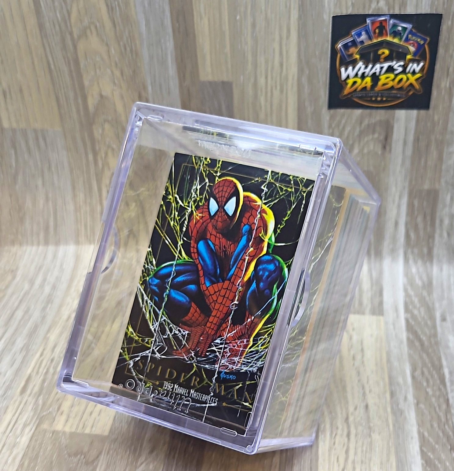 SkyBox 1992 Marvel Masterpieces Spider-Man Joe Jusko Checklist #100 100-Card Lot