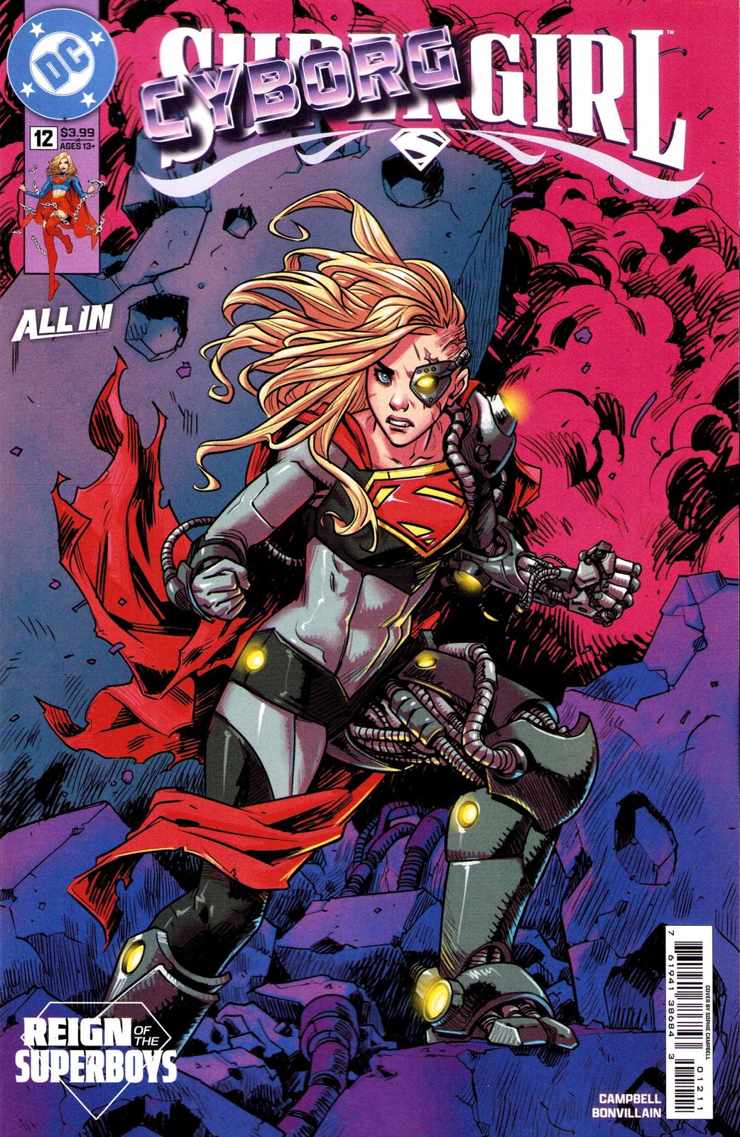 Supergirl (7th Series) #12A VF/NM; DC | All In Reign of the Superboys - w/Bag+Bo