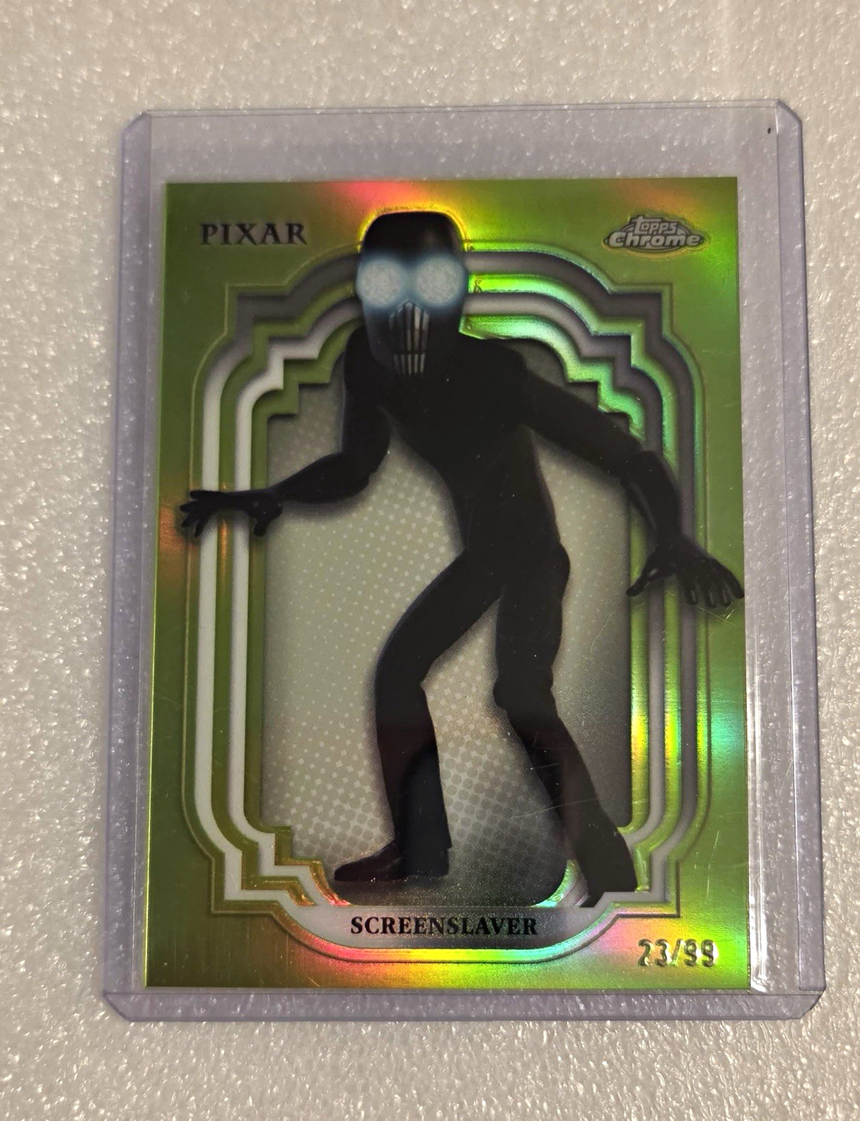 Topps 2024 Topps Chrome Disney Pixar Screenslaver #94 Serial Numbered 23/99