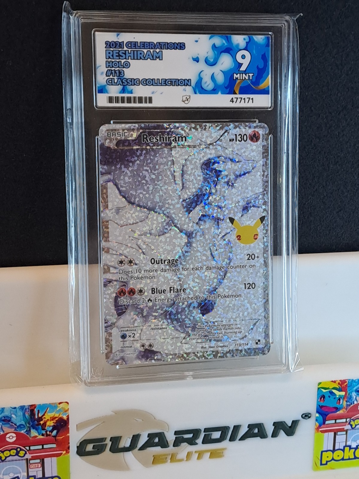 Pokemon Reshiram 113/114 Celebrations MINT ACE 9