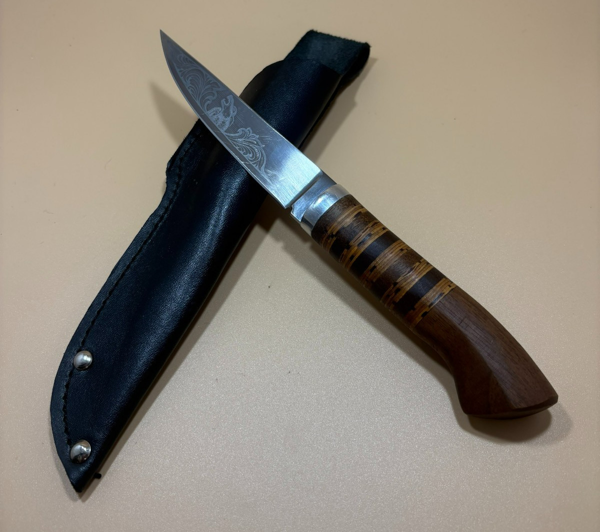 Scandinavian Puukko-style Fixed Blade Vintage Custom Hand-made Hunting/Camping