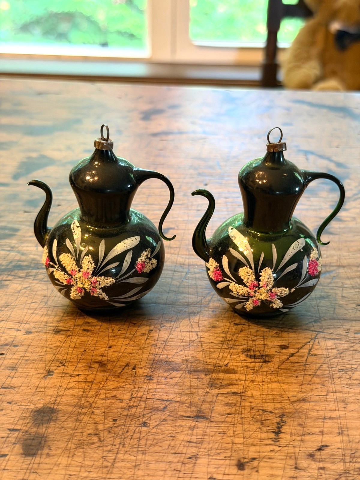 Antique German Glass Christmas Ornaments 