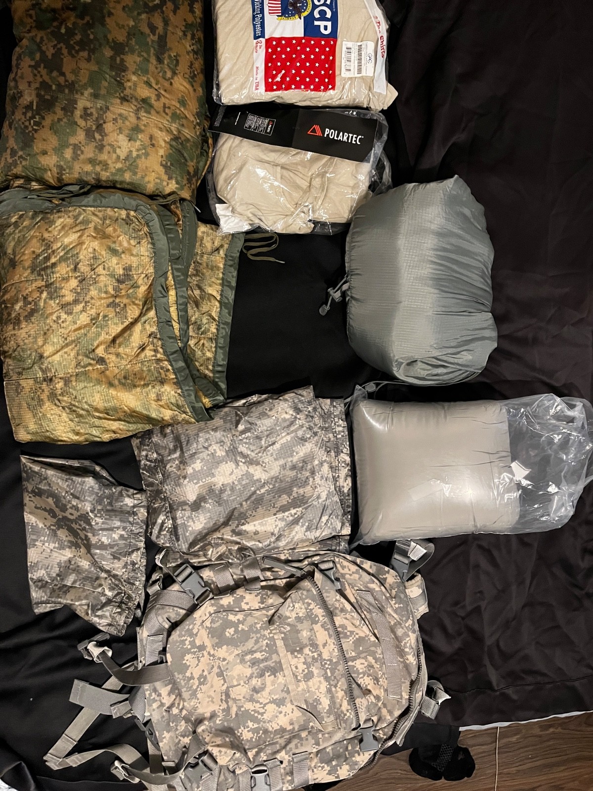 U.S. Military Field Gear Lot Army USGI Marines Jackets Sleep System Thermal SZ L