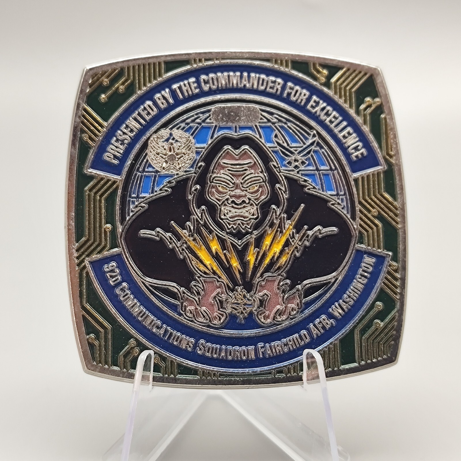 92d Communications Squadron Fairchild Afb Washington Challenge Coin