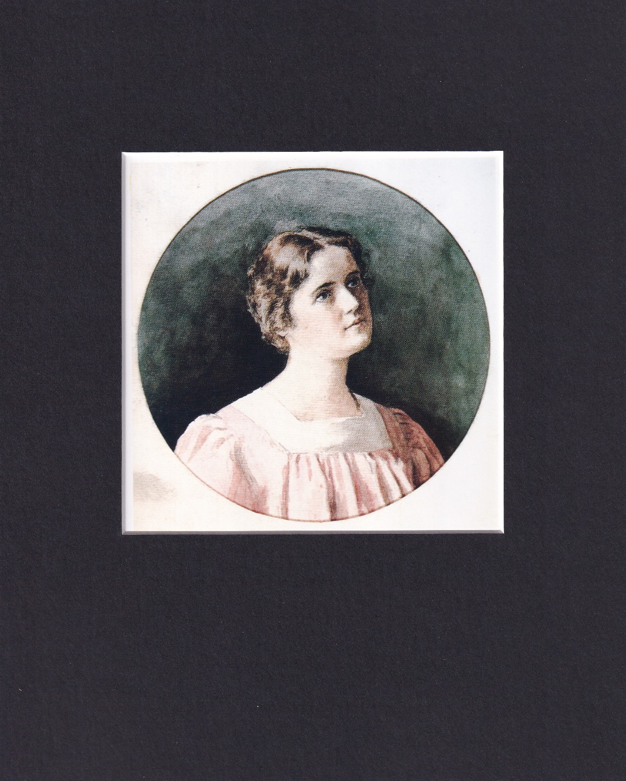 8X10 Matted Print Picture Art, Bessie Pease Gutmann: 1892 Self-Portrait