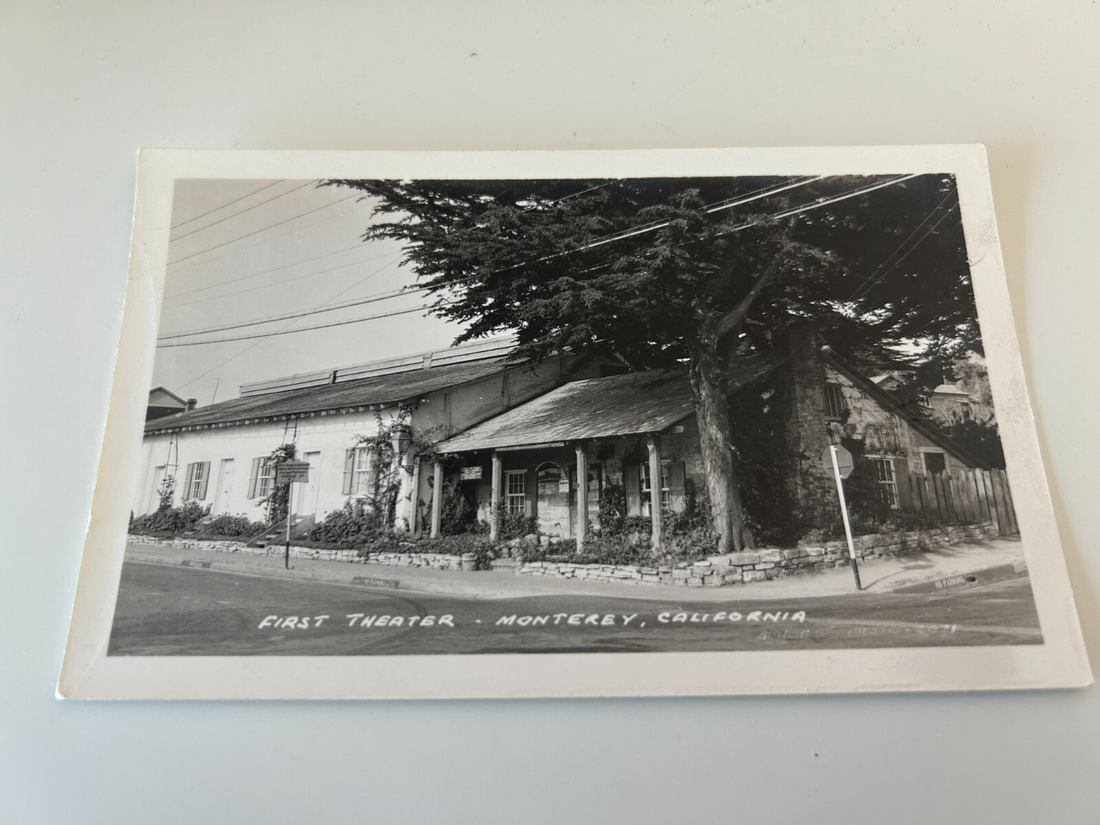First Theater Monterey California RPPC Postcard