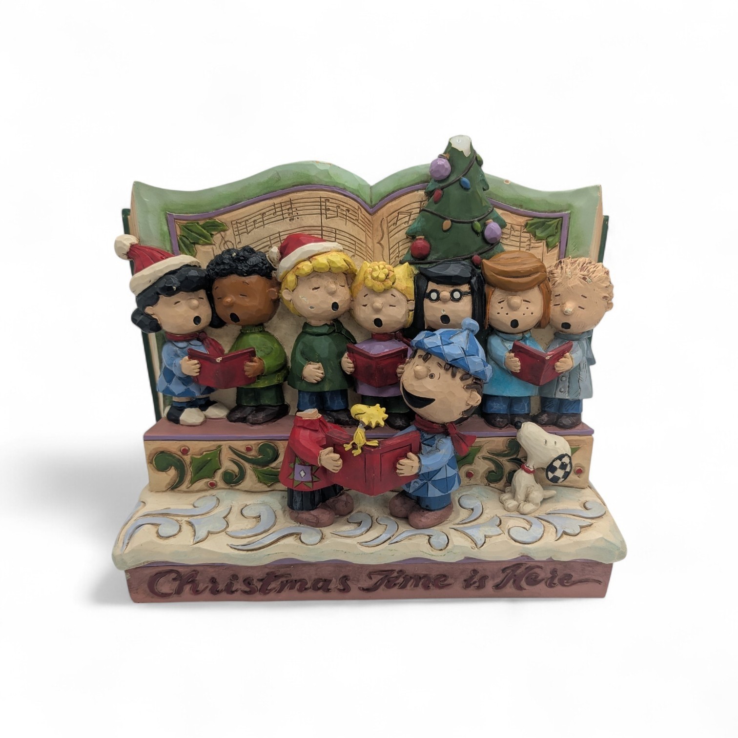 Snoopy Peanuts Gang Jim Shore Christmas Spreading Joy Book Figurine Asis Snoopy Peanuts Gang Jim Shore Christmas Spreading Joy Book Figurine Asis