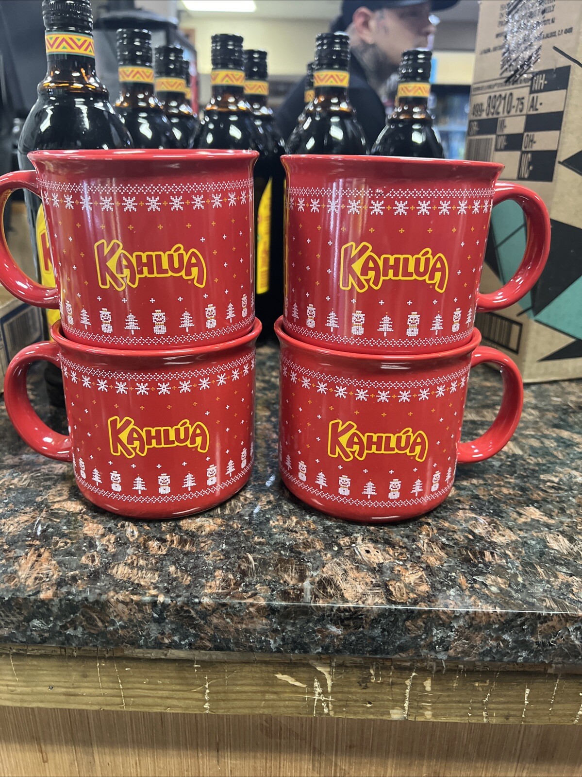 2024 Season  Kahlua Set Of 4 Hot Mugs Brand New