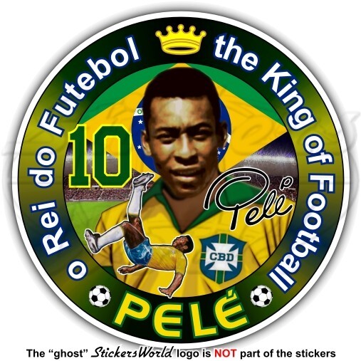 PELE The King of Football, The King of Football 100mm Sticker Decal Sticker