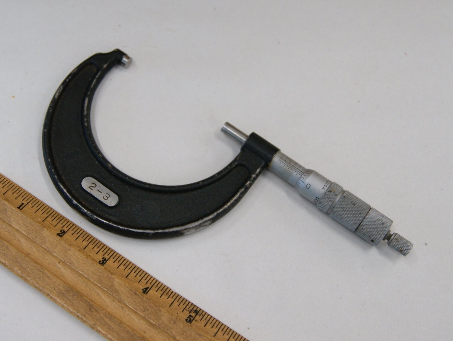 Vintage Central Tools Outside Micrometer 2 - 3 Inch, .001, Made in USA, BN2838