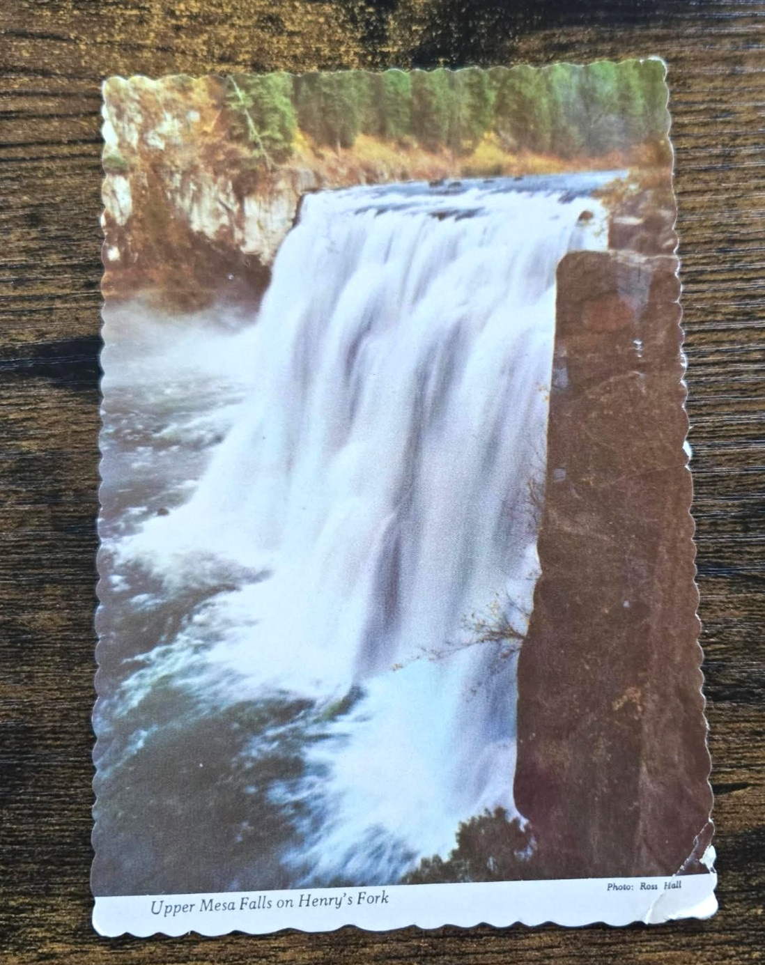 Postcard Upper Mesa Falls Henrys Fork Near West Yellowstone Idaho Scenic View Postcard Upper Mesa Falls Henrys Fork Near West Yellowstone Idaho Scenic View