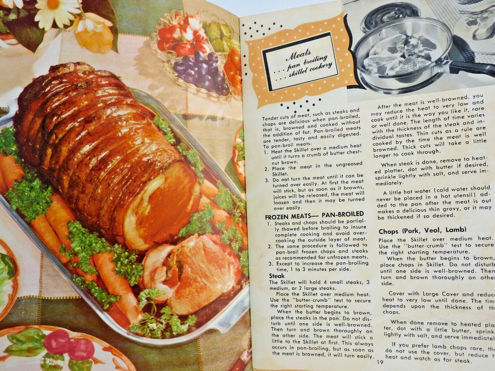 Kitchen Craft Cookware 1952 Owner\'s Manual Recipes and Instructions 52 Pgs Vtg