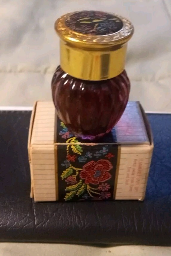 Avon Vintage Petit-Point Bird Of Paradise Perfume .25 FL Oz. New Old Stock/ Box 