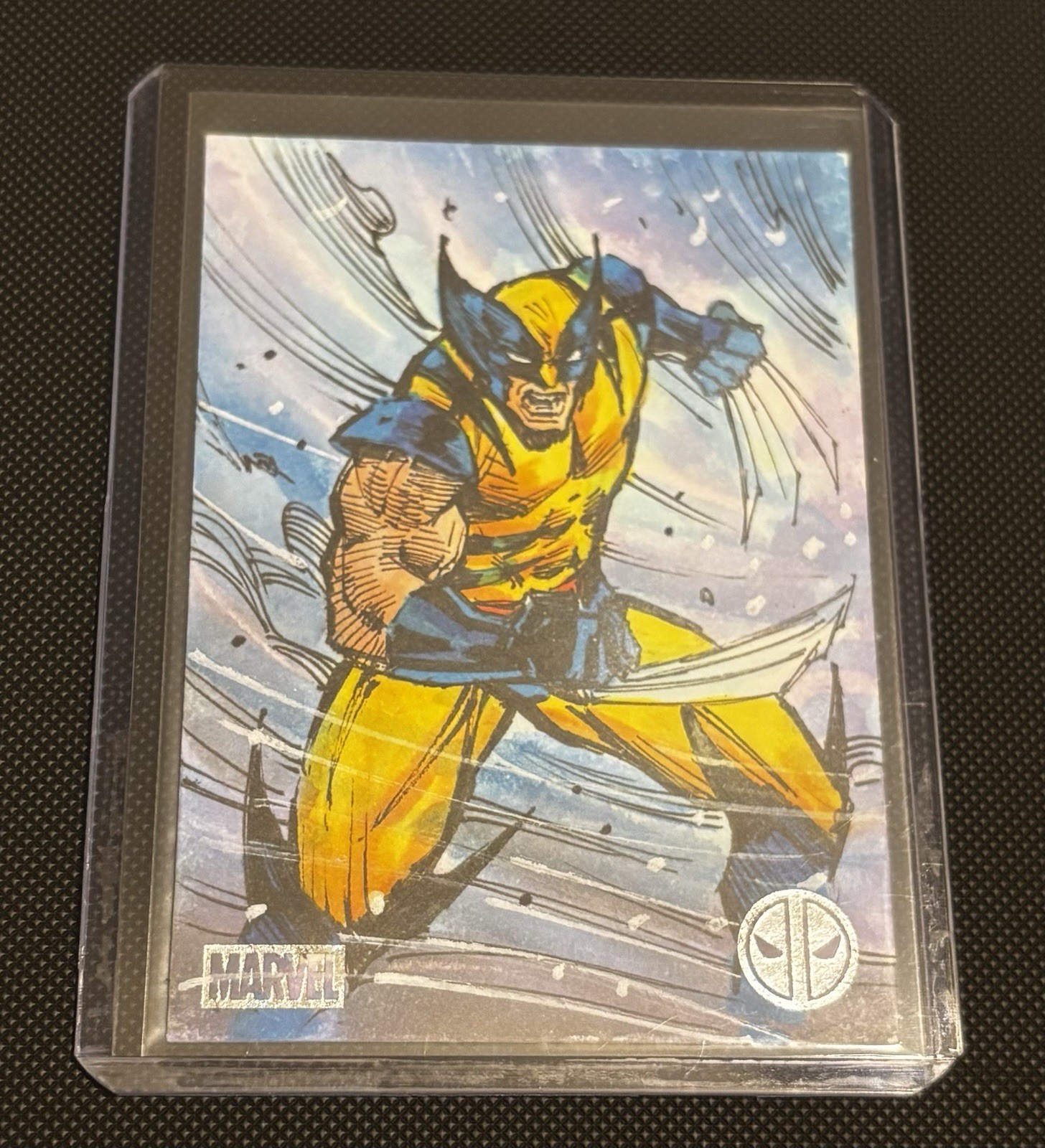 2025 Deadpool Chrome 1/1 Wolverine Silver Foil Sketch by Dexter Wee