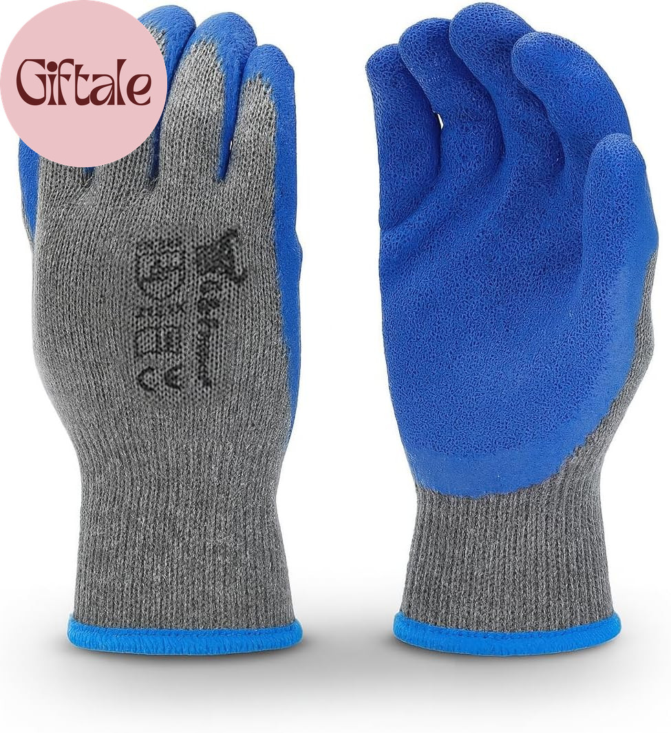 - 3100-10 120 Pairs Large Rubber Latex Double Coated Work Gloves for Constructio