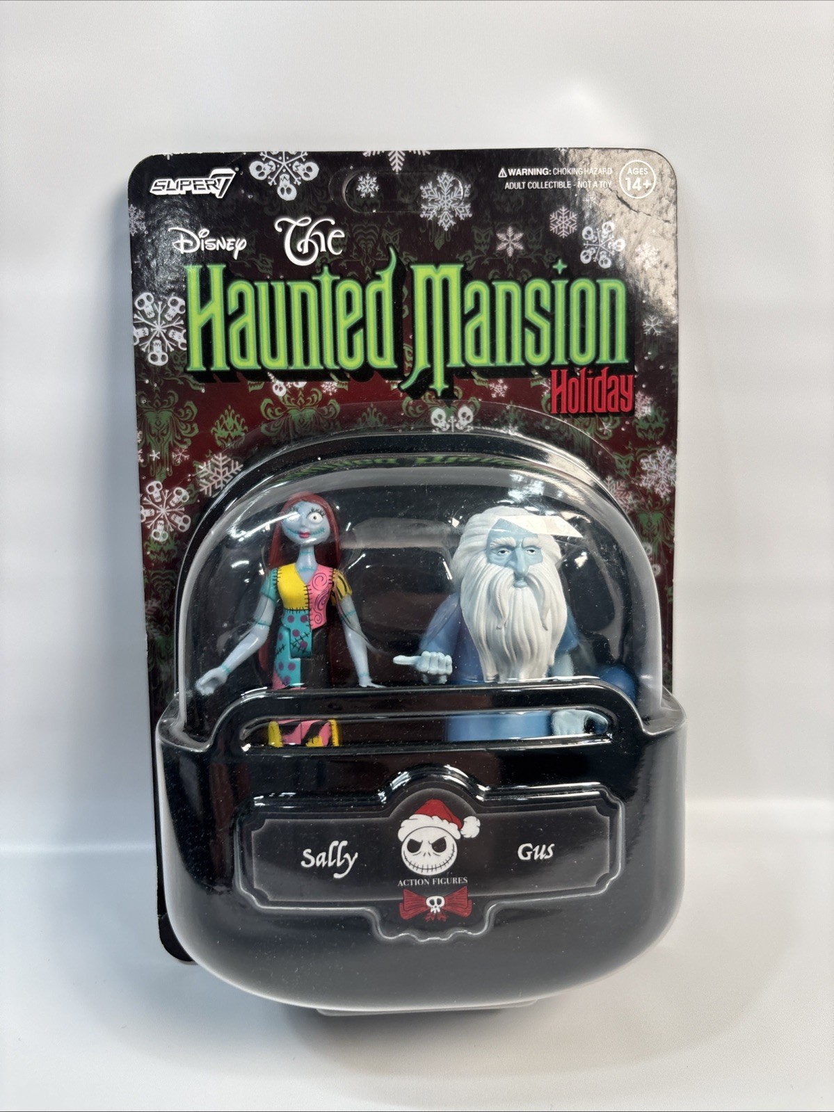 New Disney Haunted Mansion Holiday Nightmare Christmas Super7 Figure Sally & Gus New Disney Haunted Mansion Holiday Nightmare Christmas Super7 Figure Sally & Gus