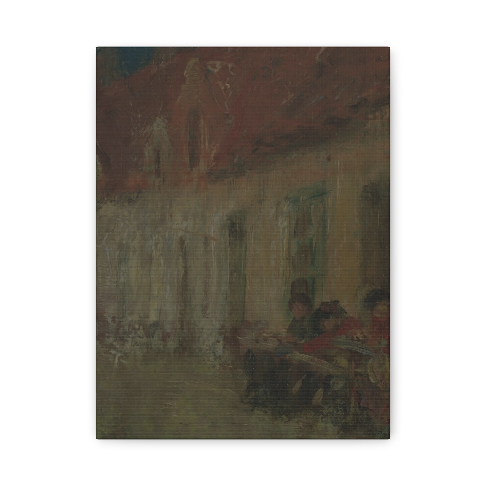 Harriet Blackstone - Lace Makers, Bruges - 1912 - Canvas Wall Art