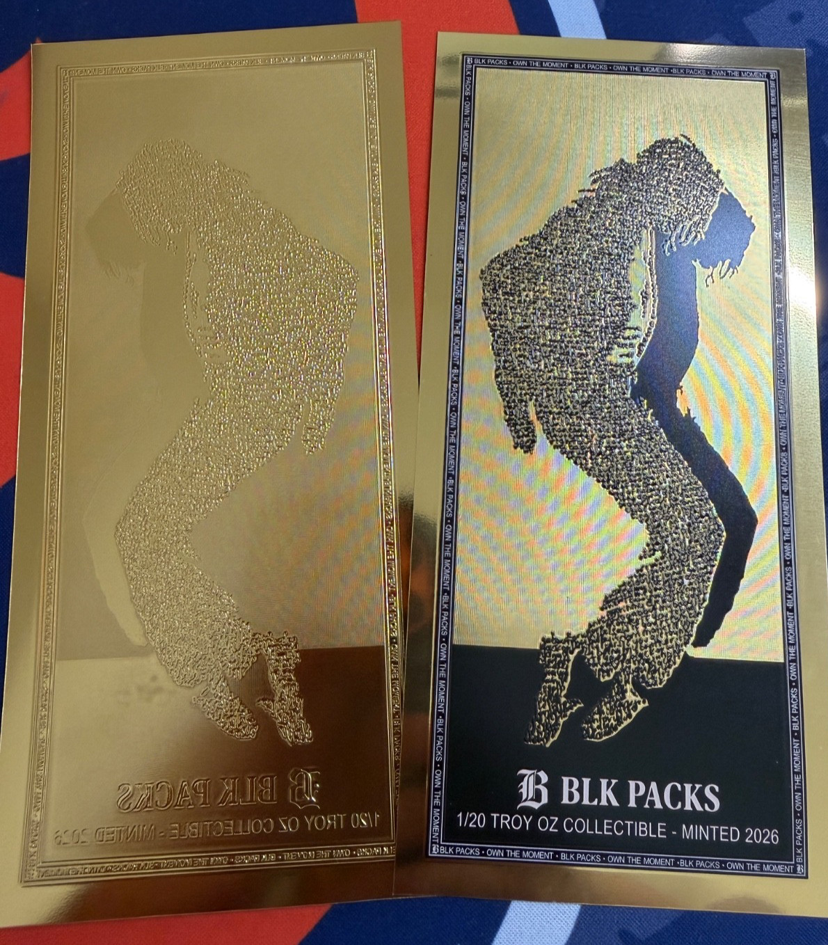 10 X GoldBack Michael Jackson 24K Foil UNC Notes, 1/20 Troy Oz. Sound Money