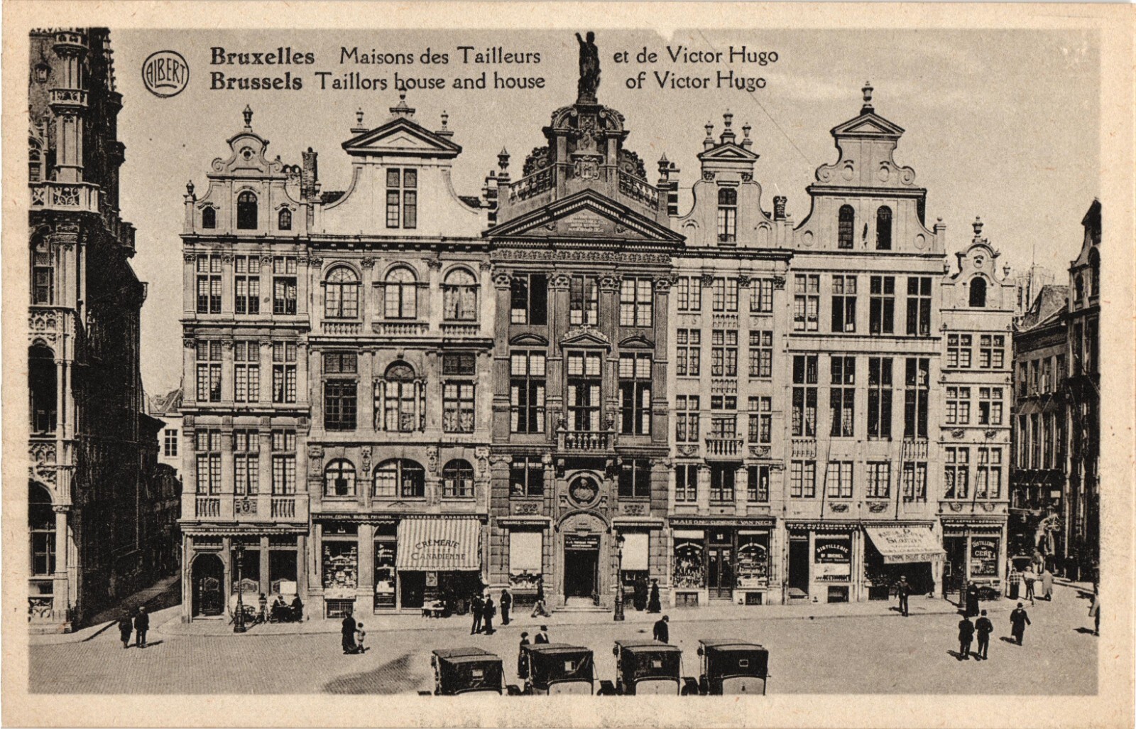 Brussels Tailors House & HOUSE OF VICTOR HUGO Exiled French Writer Postcard