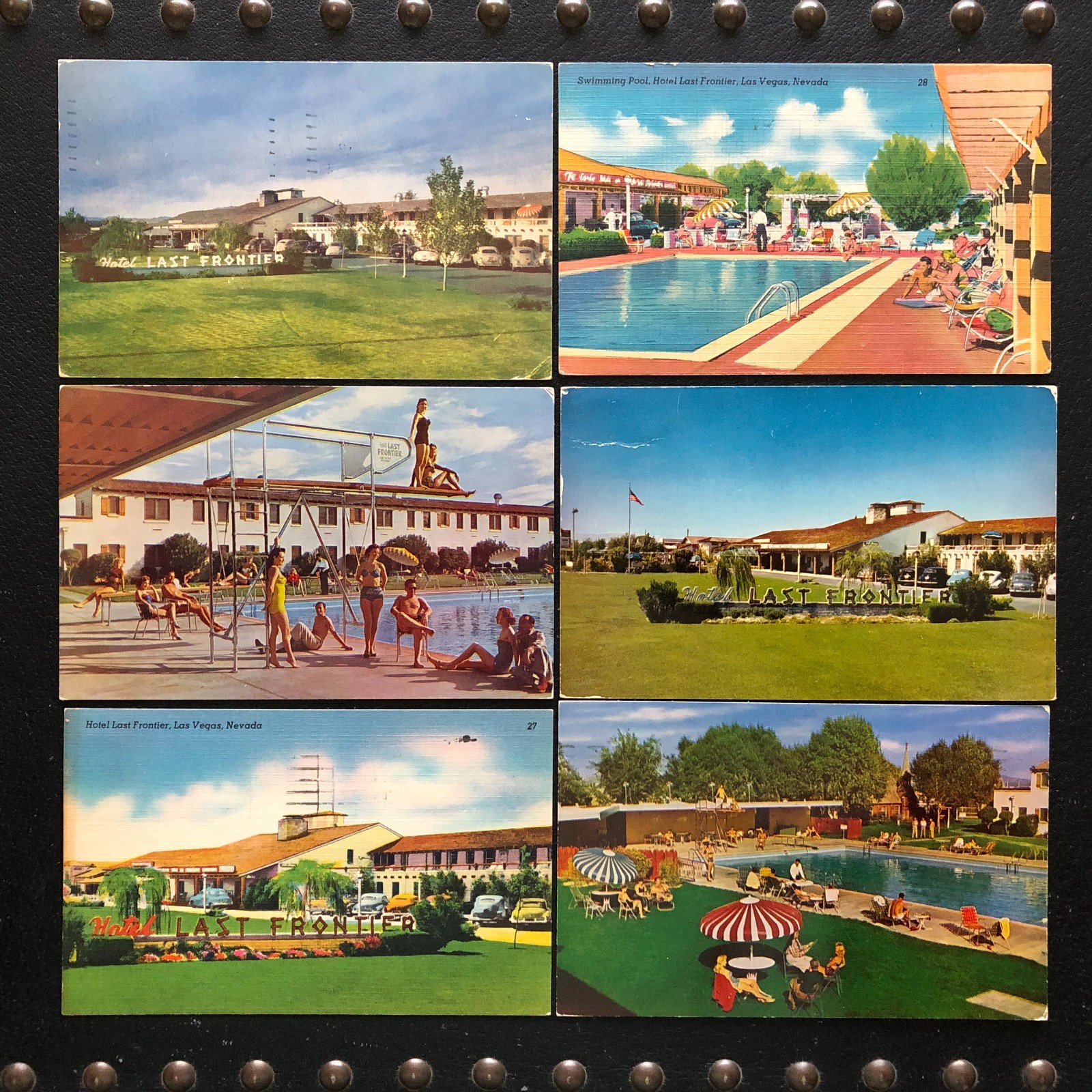 [6] Hotel Last Frontier Las Vegas Nevada postcards [all posted]
