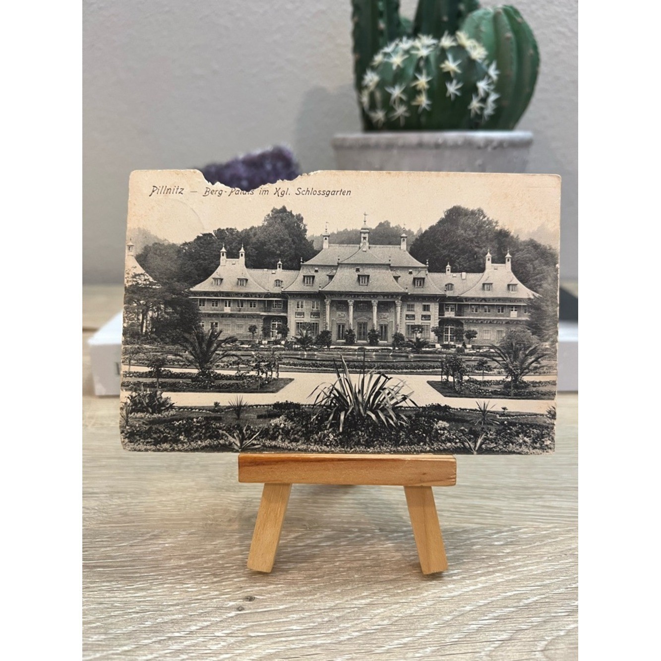 Antique Pillnitz Berg Palais Dresden Germany Posted German Postcard