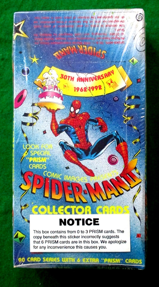 1992 Comic Images Spider-Man II 30th Anniversary \'62-\'92 Sealed Trading Card Box