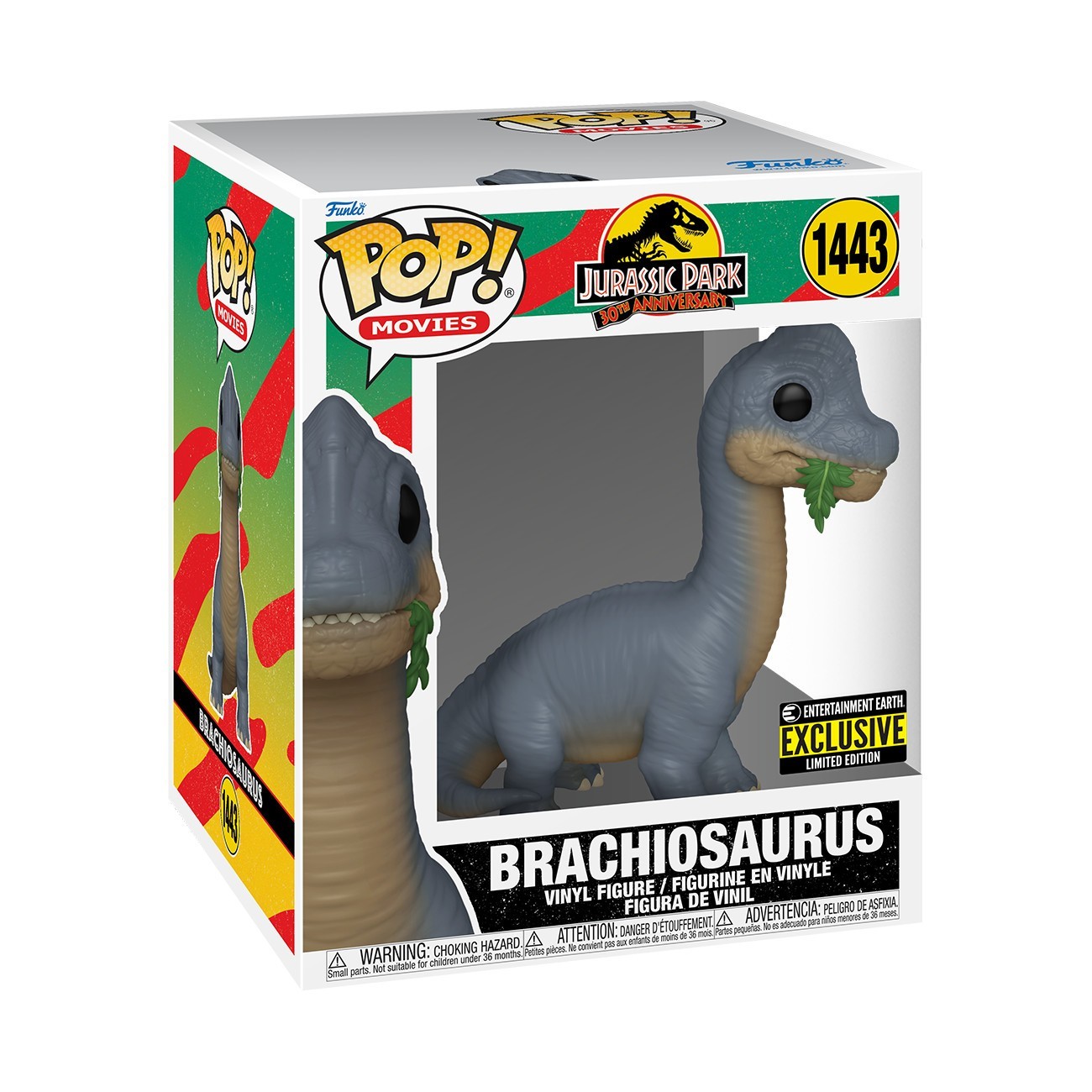 Funko POP Movies Jurassic Park Brachiosaurus 1443 Entertainment Earth VAULTED 3 Funko POP Movies Jurassic Park Brachiosaurus 1443 Entertainment Earth VAULTED 3