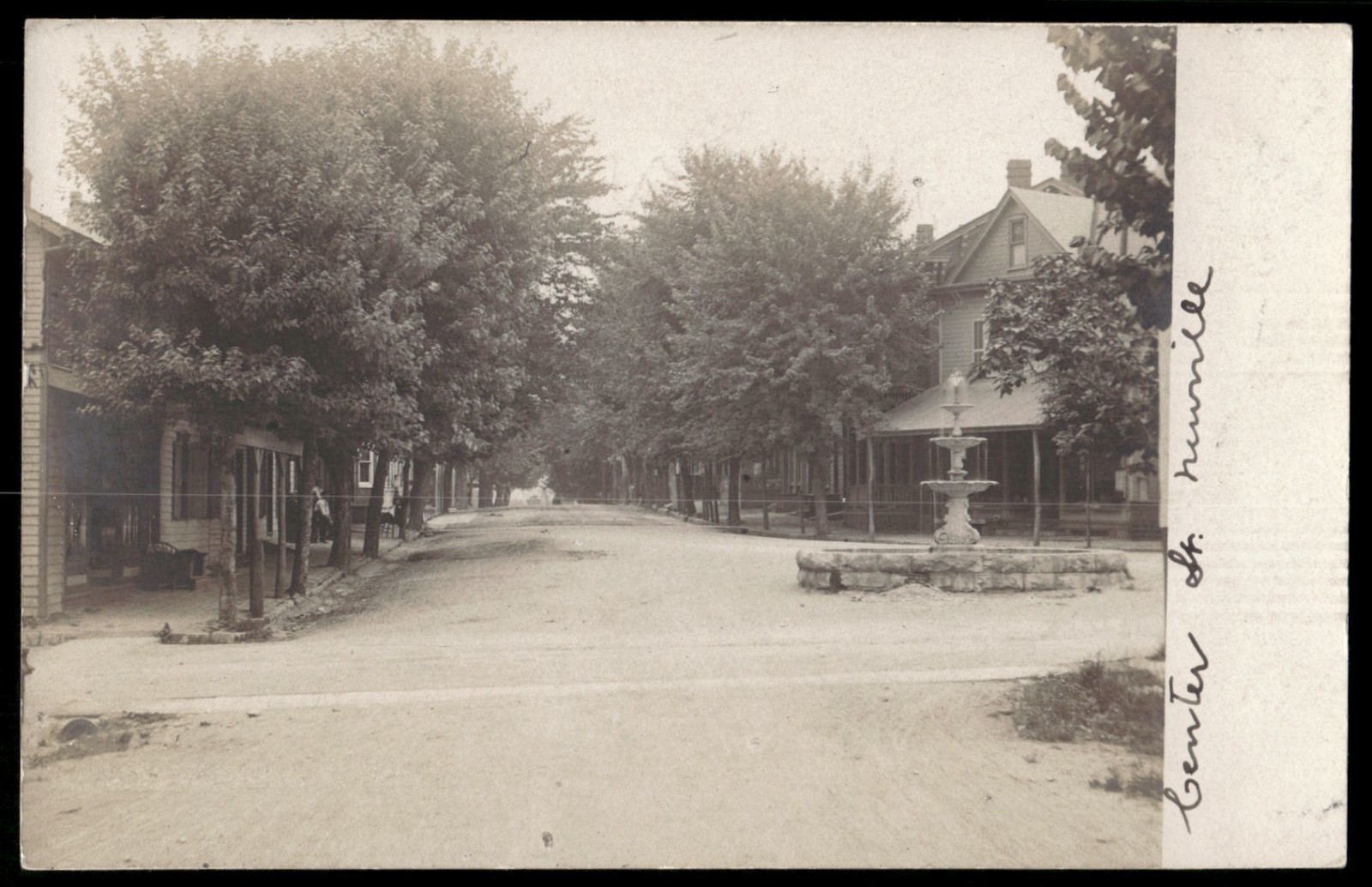 Vintage Real Photo Postcard Center Street Newville PA Vintage Real Photo Postcard Center Street Newville PA