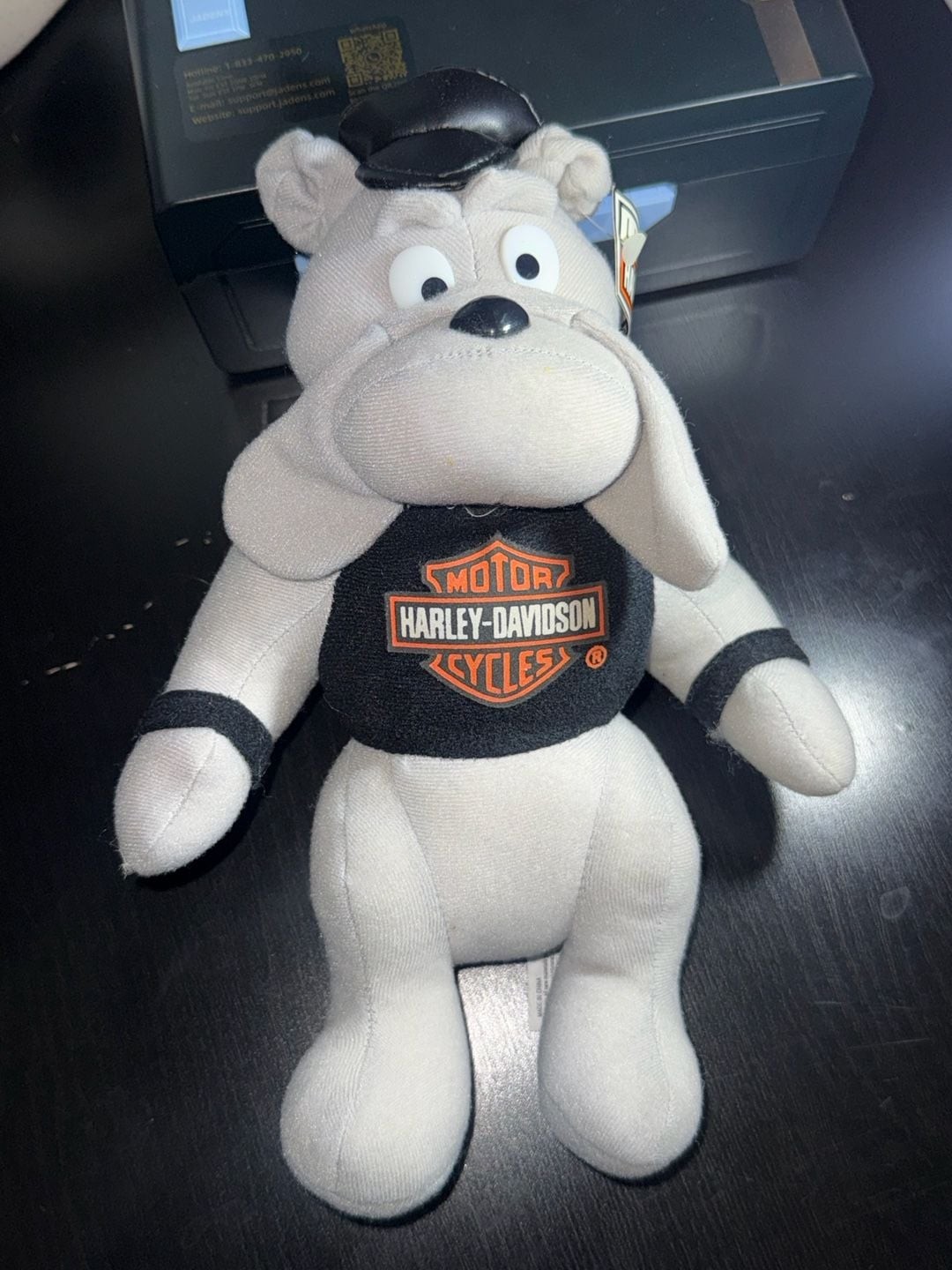 Vintage 1993 Harley-Davidson Biker Bulldog Plush Play-By-Play