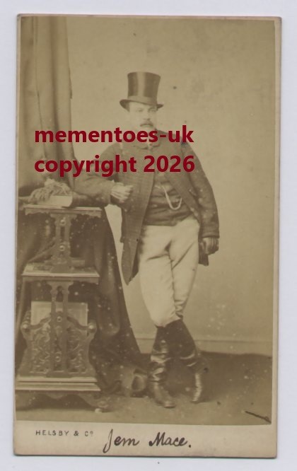 Boxer James Jem Mace (1831-1910) Bare Knuckle Boxing c1870 CDV