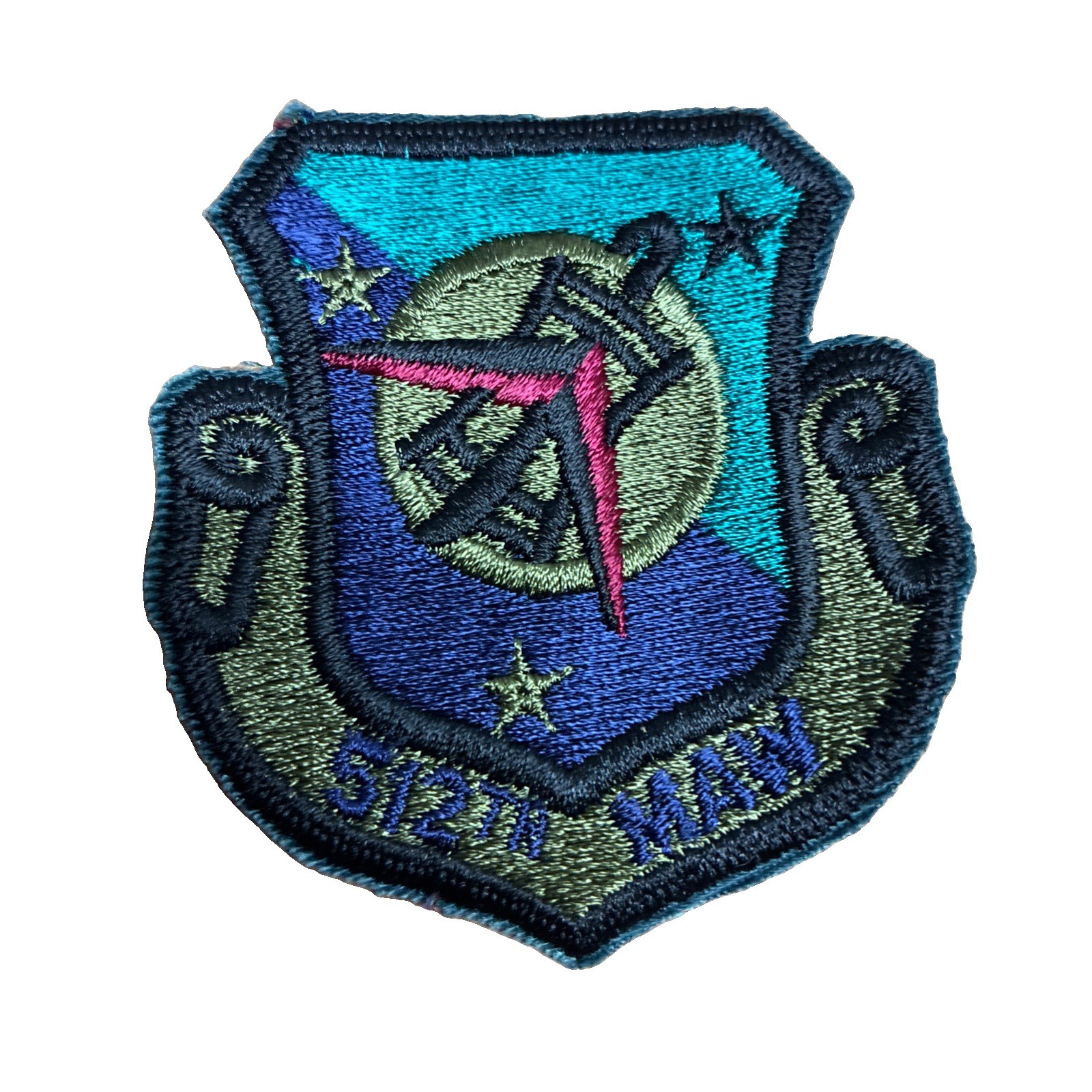 USAF Patch 512th Military Airlift Squadron Rare Collectible Military Patch
