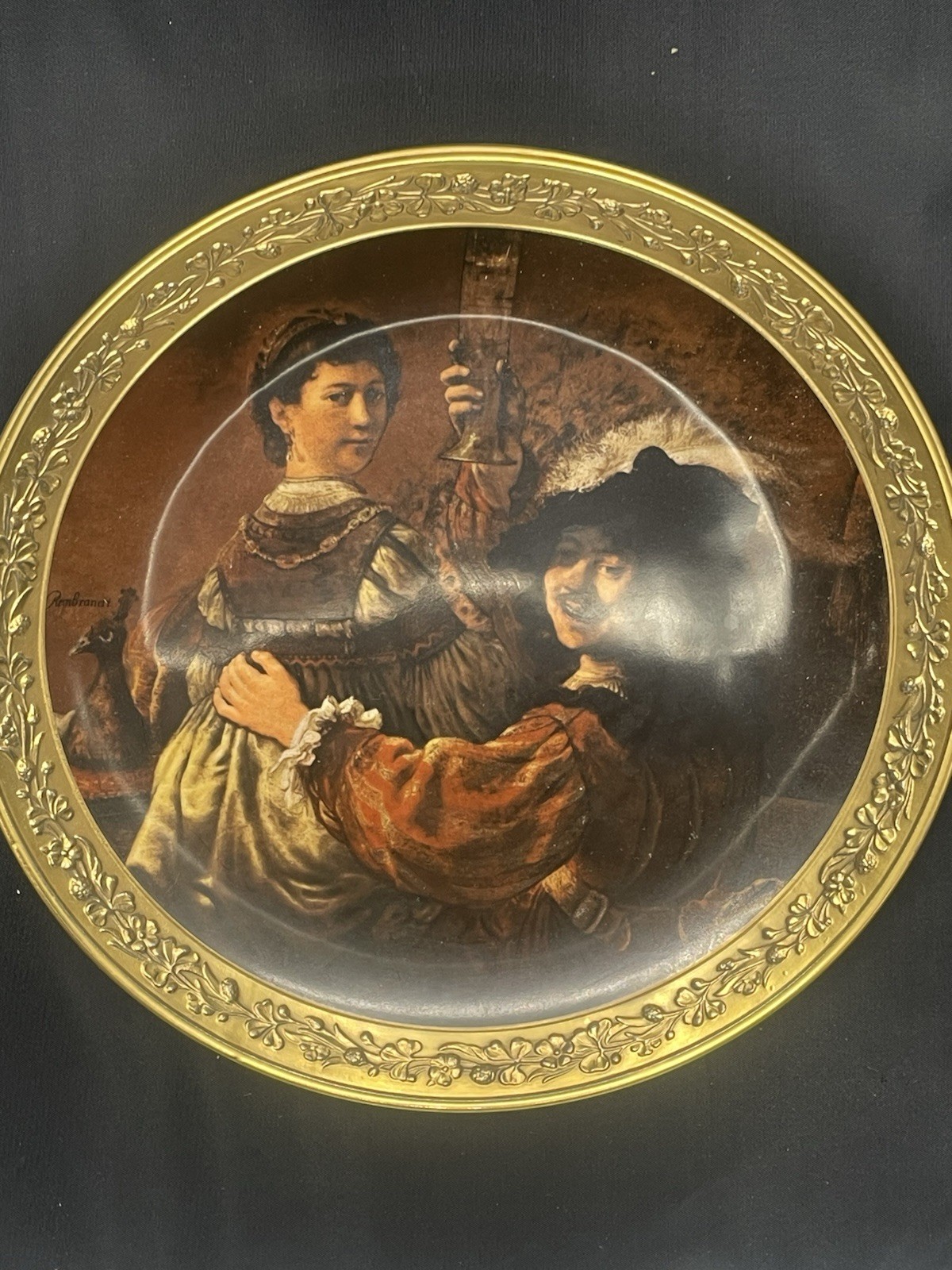 GORHAM GALLERY OF MASTERS REMBRANDT VAN RIJN WITH SASKIA PLATE Renaissance
