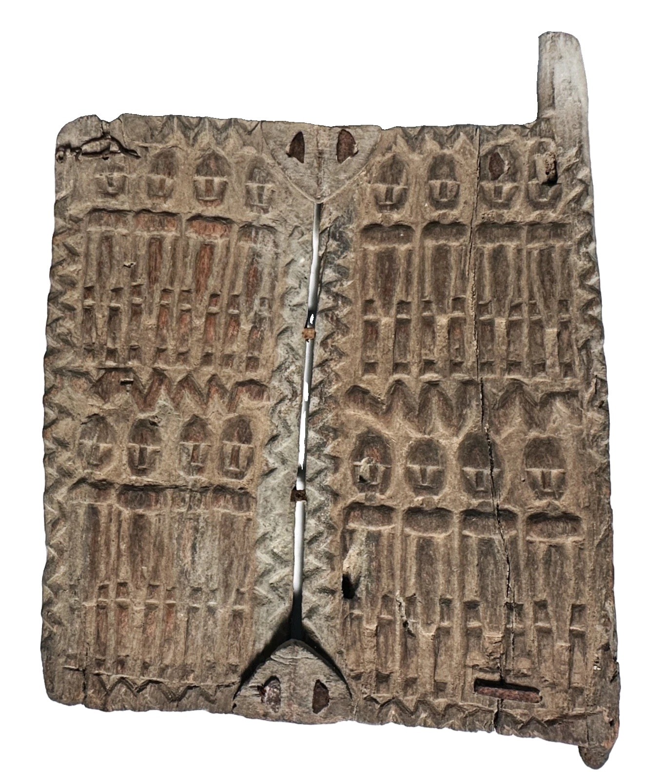 Vintage African Dogon Granary Door Shutter Mali Wood Carving Tribal Art Ancestor