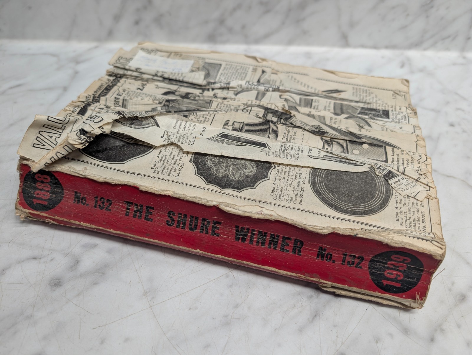 Original Vintage 1939 #132 Shure Winner Catalog Book Mail Order DAMAGED