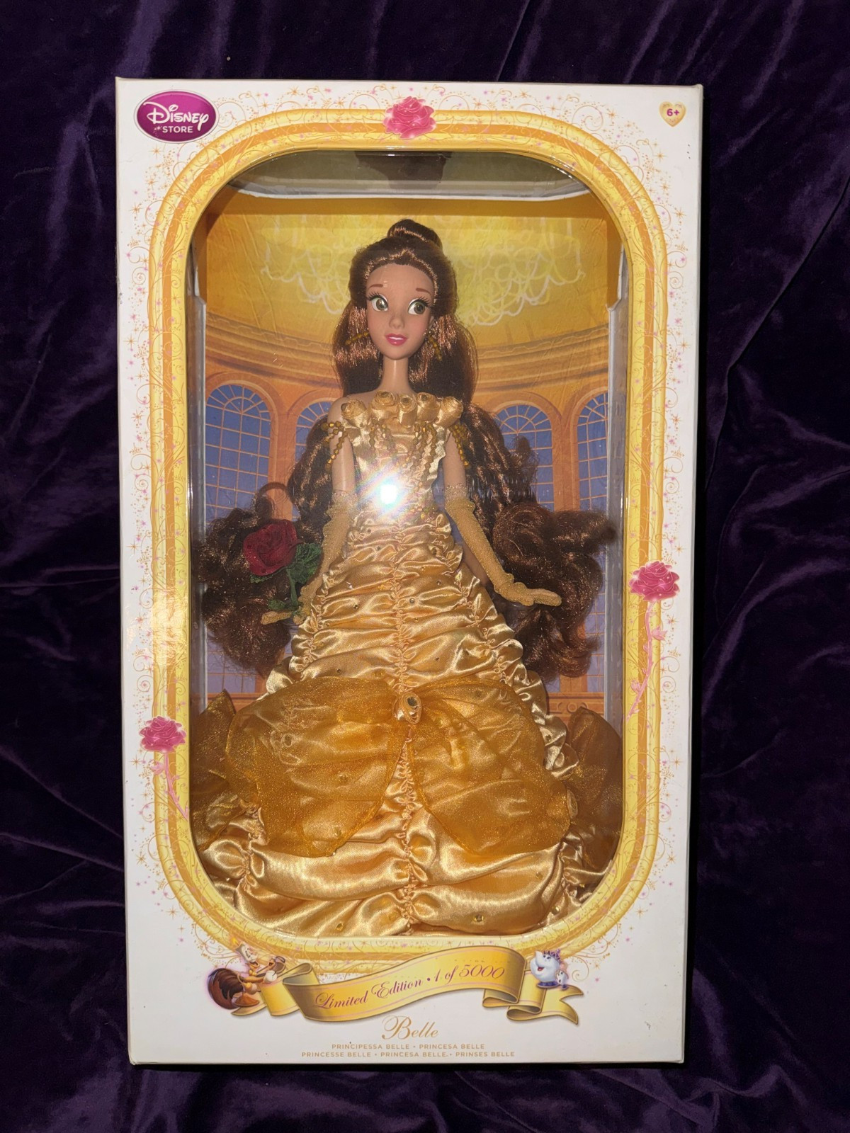 Disney Store Limited Edition Belle Collector Doll #4136/5000 Beauty & The Beast