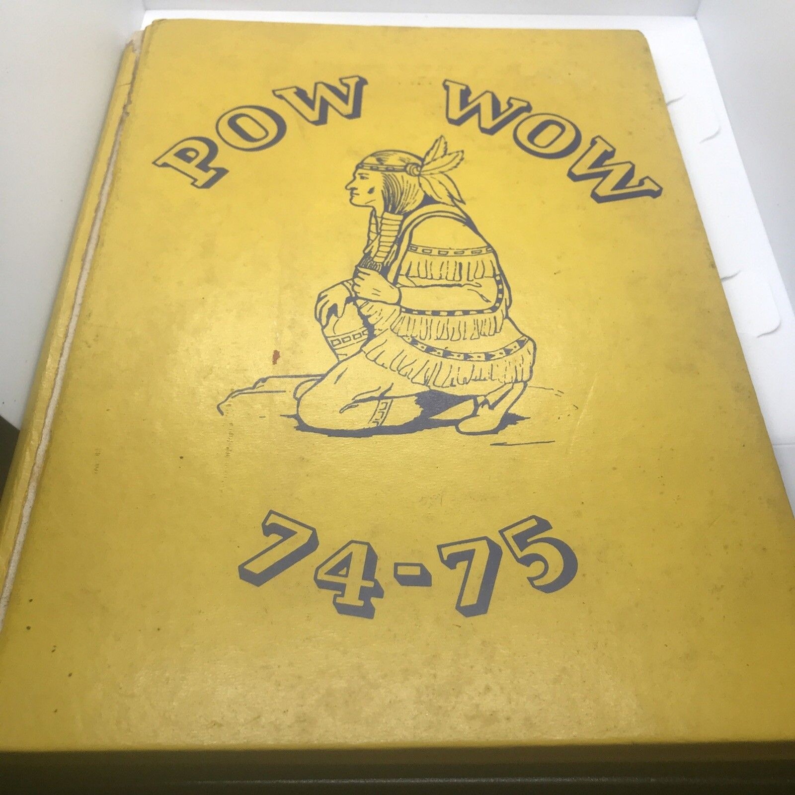 ORIGINAL 1975 74-75 Cherokee POW-WOW Junior High School Orlando Florida Yearbook