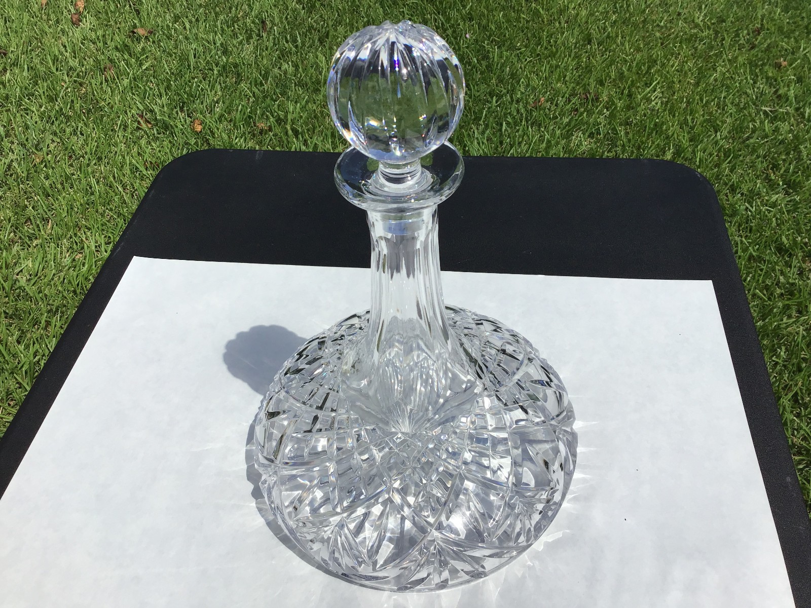 Wine Decanter 24% Lead Crystal with Stopper 11\